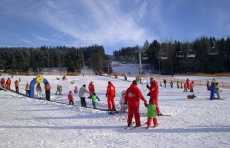Kinderspielplatz Foxpark Skigebiet Lipno.
